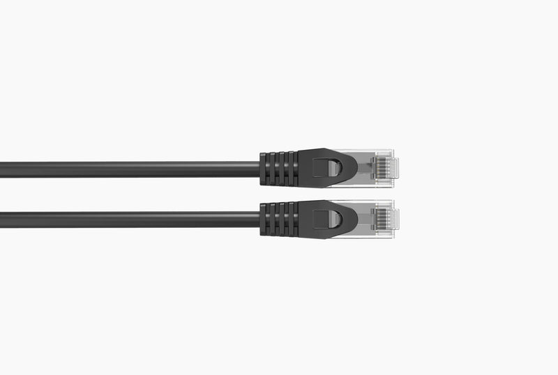 Cat6 Black Slim Patch Cable 26AWG Bare Copper RJ-45 Ethernet Cable 10ft (1-10 Pack)