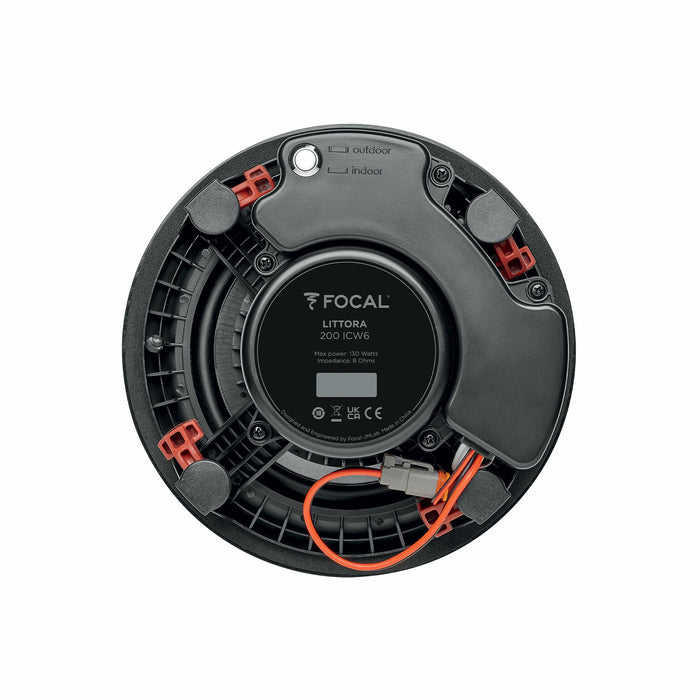 Focal Littora 200 ICW 6 130W 6.5" 8 Ohm in-Wall/in-Ceiling Indoor Outdoor 2-Way Speaker (Each)