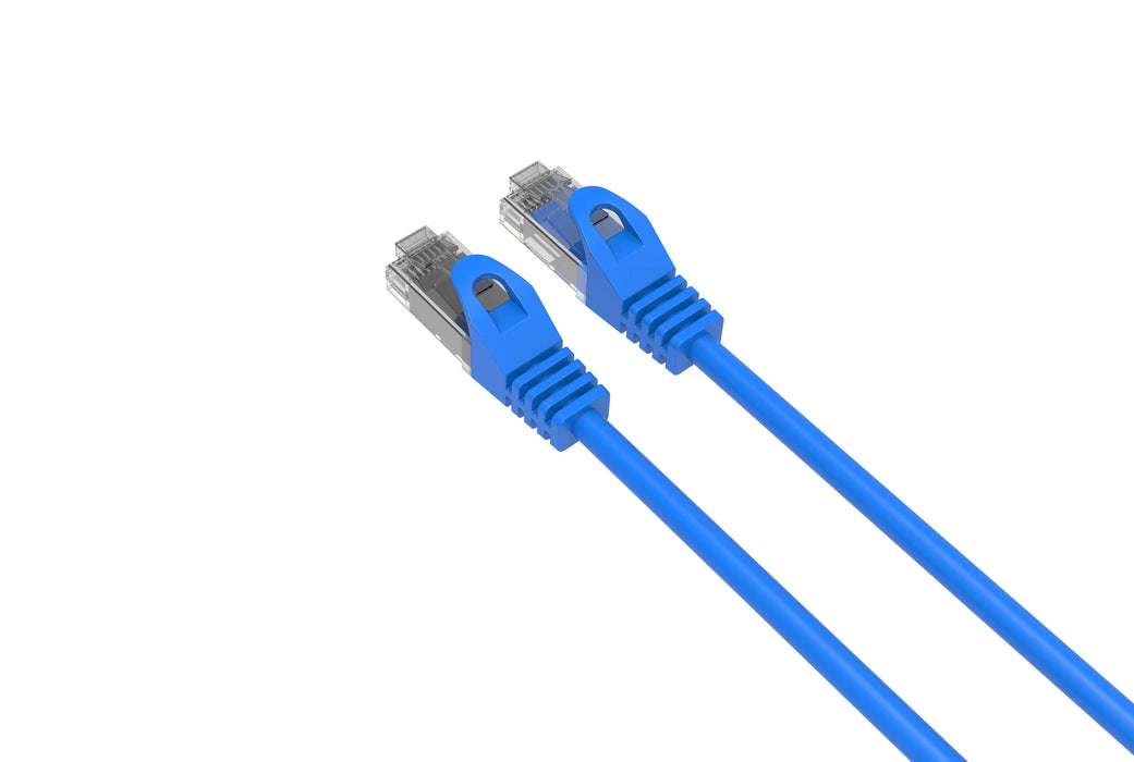 Cat6 Blue Slim Patch Cable 28AWG Bare Copper RJ-45 Ethernet Cable 5ft (1-10 Pack)
