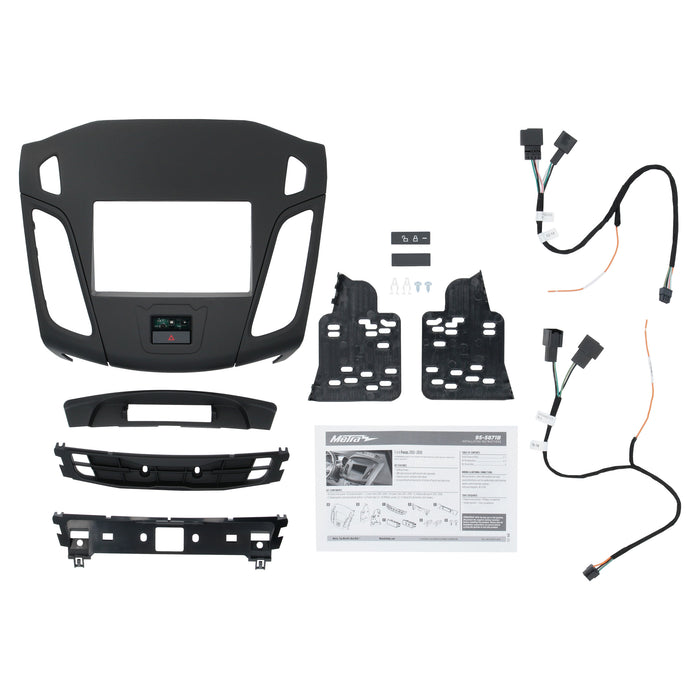 Metra 95-5871B Double DIN Stereo Install Dash Kit for Select Ford Focus 2012-2018 (with 4.2" or 8" factory screen)