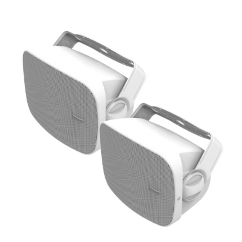 Klipsch RSM-400 Full Range 4” Indoor/Outdoor Residential Surface Mount Loudspeaker - White (Pair)