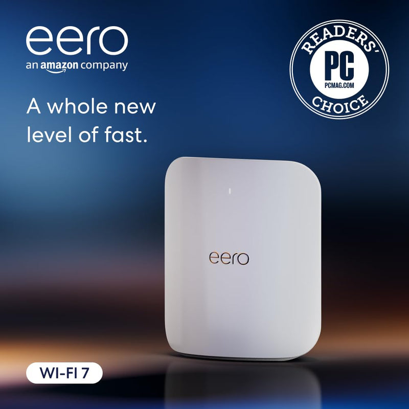 eero Max 7 Tri-band Mesh Wifi 7 Router BE20800 Up to 9.4 Gbps Wired and 4.3 Gbps Wireless Speeds