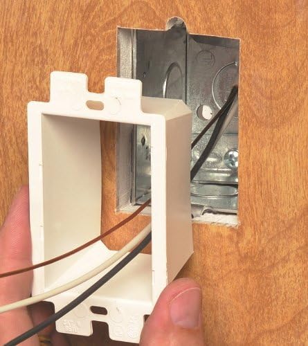Arlington BE1-25 Electrical Outlet Box Extender Wall Plate 1-Gang White, 25-Pack