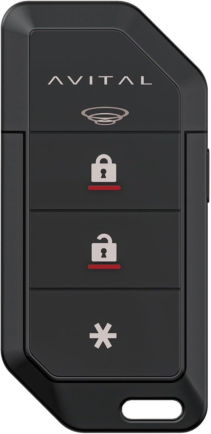 Avital 3103L Automotive 1-Way Security System with Two 4-Button Remotes