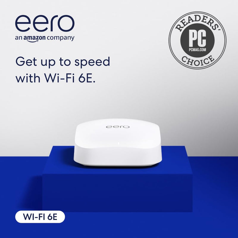 eero Pro 6E Tri-band Mesh Wifi 6E Router AX5400 Supports internet plans up to 2.5 Gbps