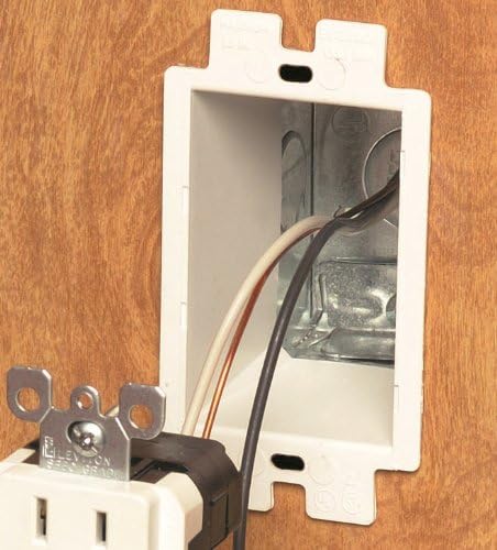 Arlington DBHS1C-1 Low Profile IN BOX Recessed Outlet Box Wall Plate Arlington DBHS1C-1 Low Profile IN BOX Recessed Outlet Box Wall Plate