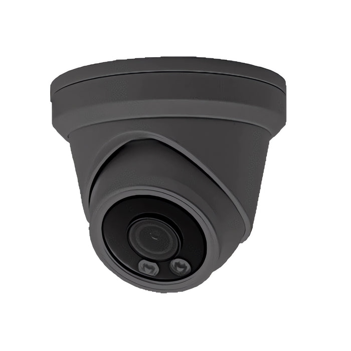 8MP 4K SONY Dual light Turret POE IP Camera 2.8mm H.264/H.265 with Human Detection - Black