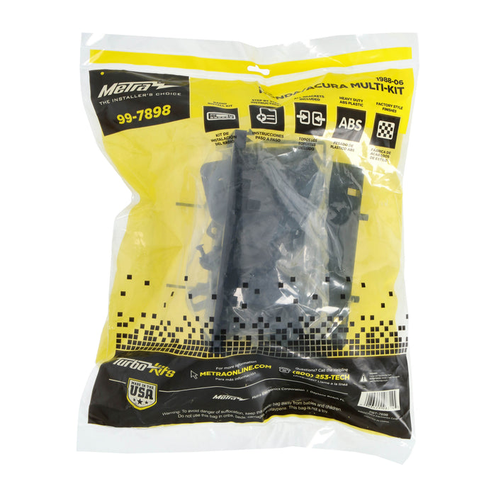 Metra 99-7898 Single DIN Dash Multi-Kit + Harness for Select Acura/Honda/Isuzu