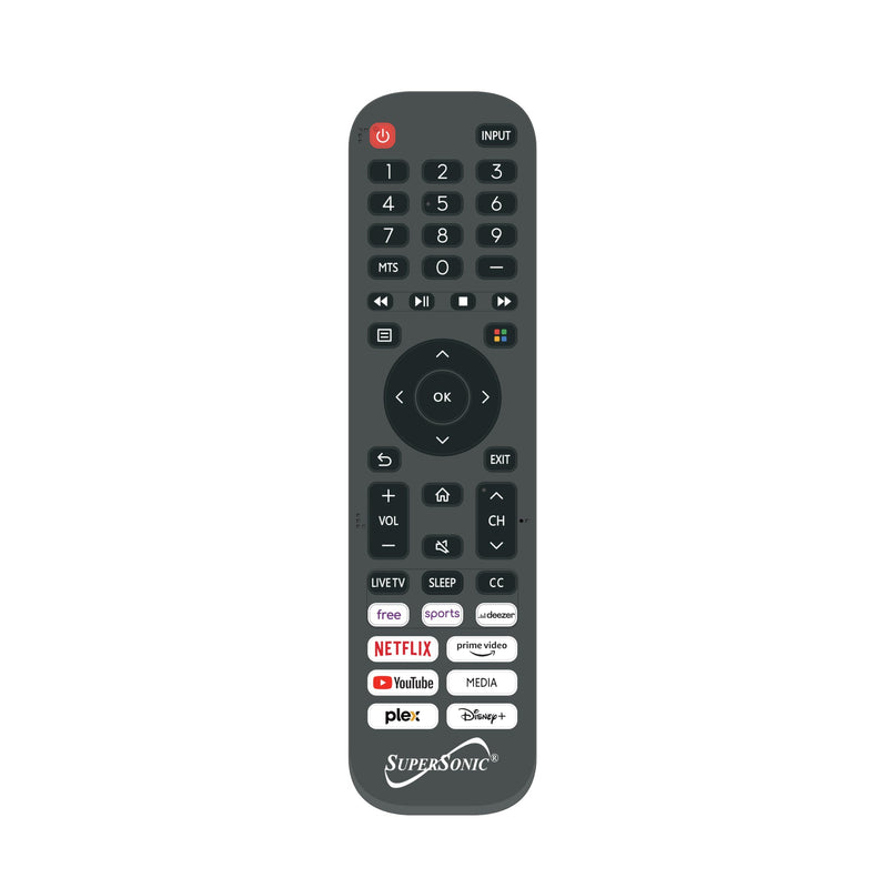 Supersonic SC-1520VTV 15.6 inch SMART LED TV 1080p HDMI ARC Wi-Fi Built-in Speakers - White