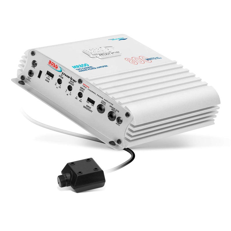 Boss MR800 2-Channel AB Class 800 Watt High Power Marine Amplifier