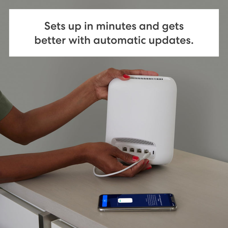 eero Max 7 Tri-band Mesh Wifi 7 Router BE20800 Up to 9.4 Gbps Wired and 4.3 Gbps Wireless Speeds
