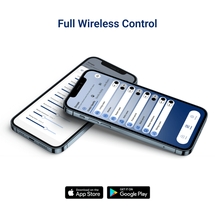 Juke Audio Juke-8 Audio Amplifier 8 Zone Wireless Audio System Compatible with Airplay 2, Bluetooth