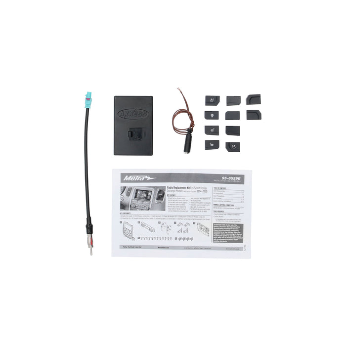 Metra 95-6559B Double DIN Stereo Install Dash Kit for Select DODGE DURANGO 2014-2020 Vehicles