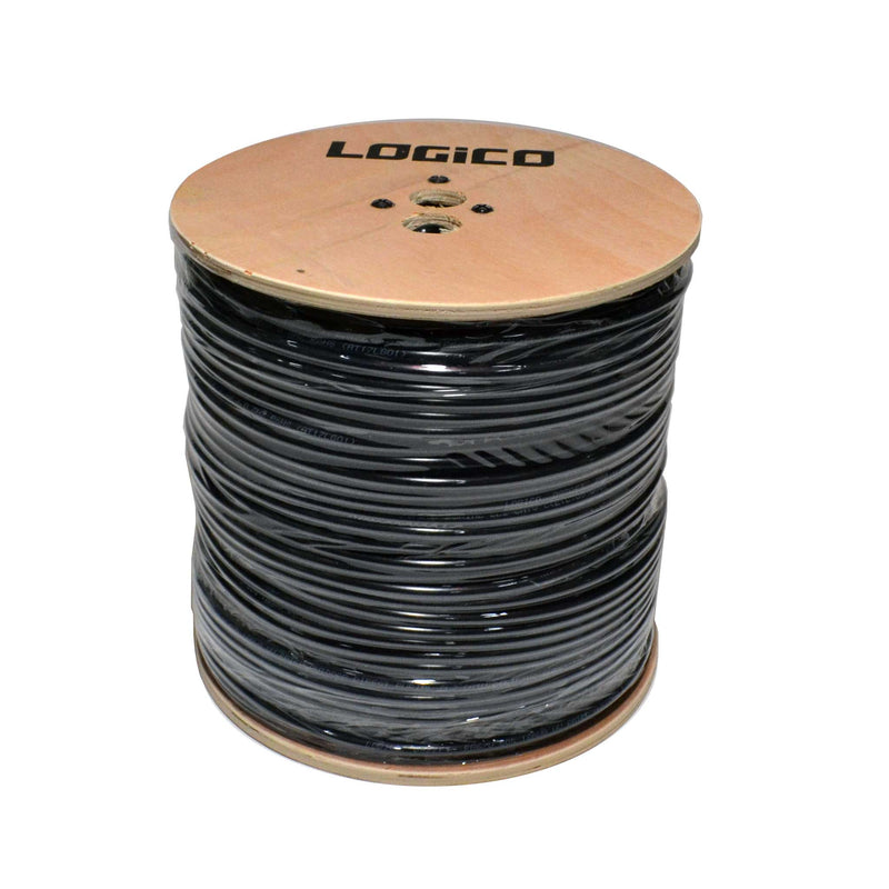 RG6 Quad Shield Direct Burial 18AWG Wire CMX Coax 3GHz Outdoor Cable 1000ft