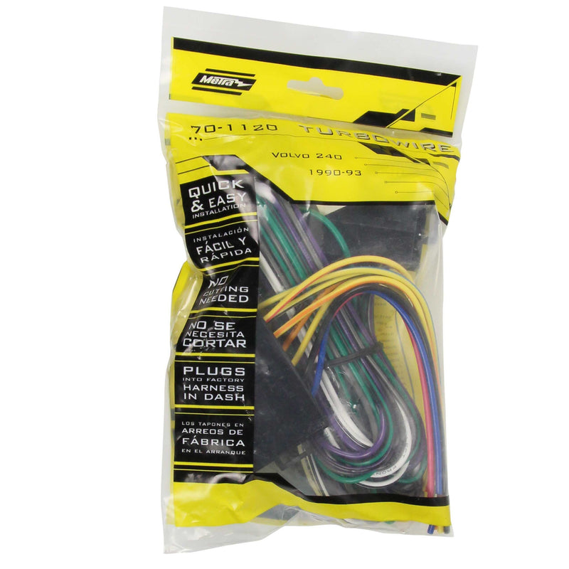 Metra 70-1120 Amp Bypass/Power Wire Harness for Select Volvo models 1983-1995
