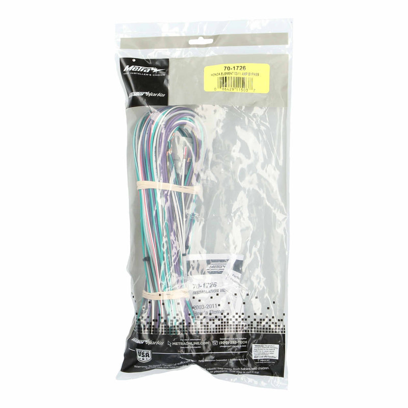 Metra 70-1726 Amp Bypass Wiring Harness for 2003-2011 Honda Element