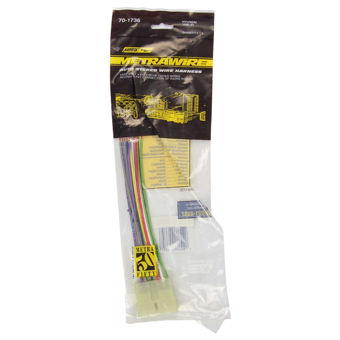 Metra 70-1736 Wire Harness for Select 1986-1994 Hyundai/Mitsubishi