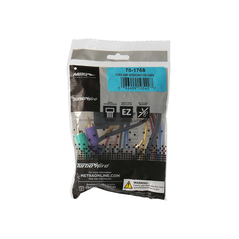 Metra 70-1768 Amp Integration Wire Harness for Select Lincoln Mercury 1986-1993