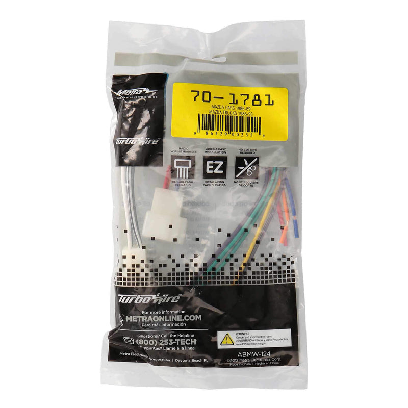 Metra 70-1781 Power 4 Speaker Wire Harness for Select 1986-1993 Mazda