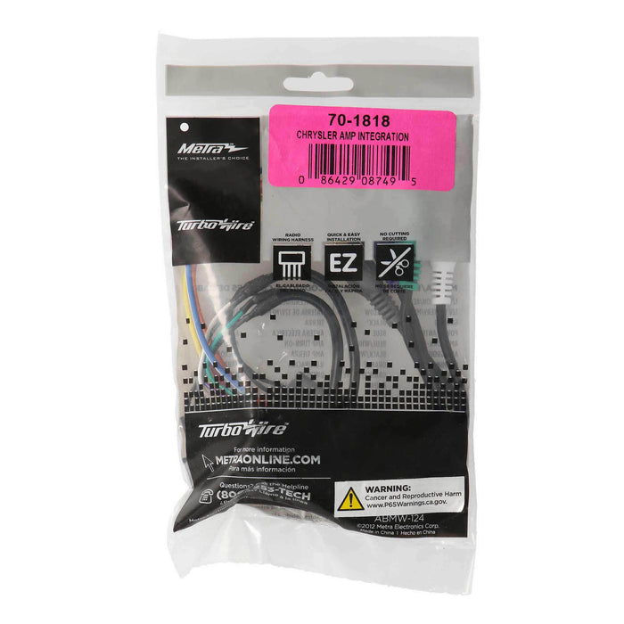 Metra 70-1818 Amplifier Integration Wire Harness for Select Chrysler