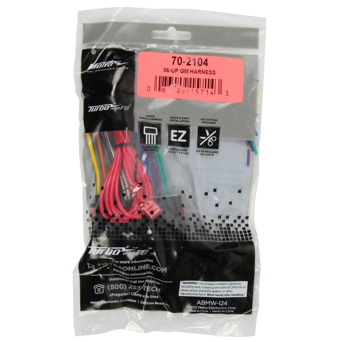 Metra 70-2104 Power 4 Speaker Harness for Select GM 2006-2012 Harness