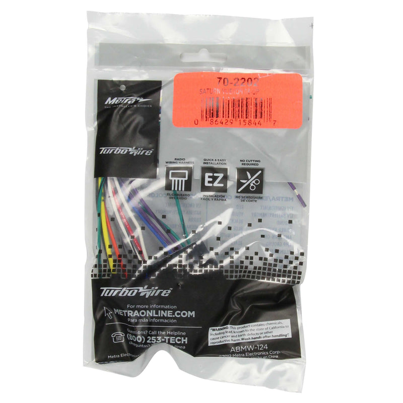 Metra 70-2202 Power 4 Speaker Harness for Select Saturn models 2006-2007