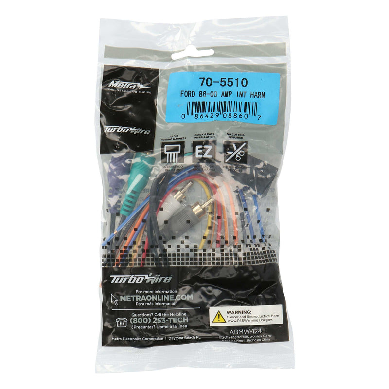Metra 70-5510 Amplifier Integration Harness for Select Ford/Lincoln/Mercury/Nissan 1973-2000
