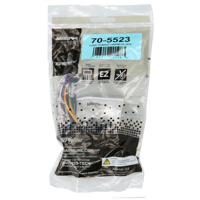 Metra 70-5523 Wire Harness for Select Ford Transit 2010-2012