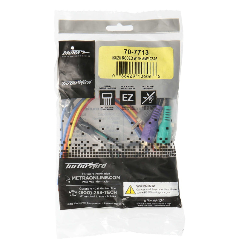 Metra 70-7713 Wire Harness for Isuzu Rodeo (with Factory Amp RCA) 2002-2003