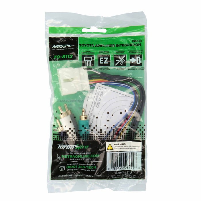 Metra 70-8112 Amp Integration Harness for Select 91-01 Toyota/Lexus