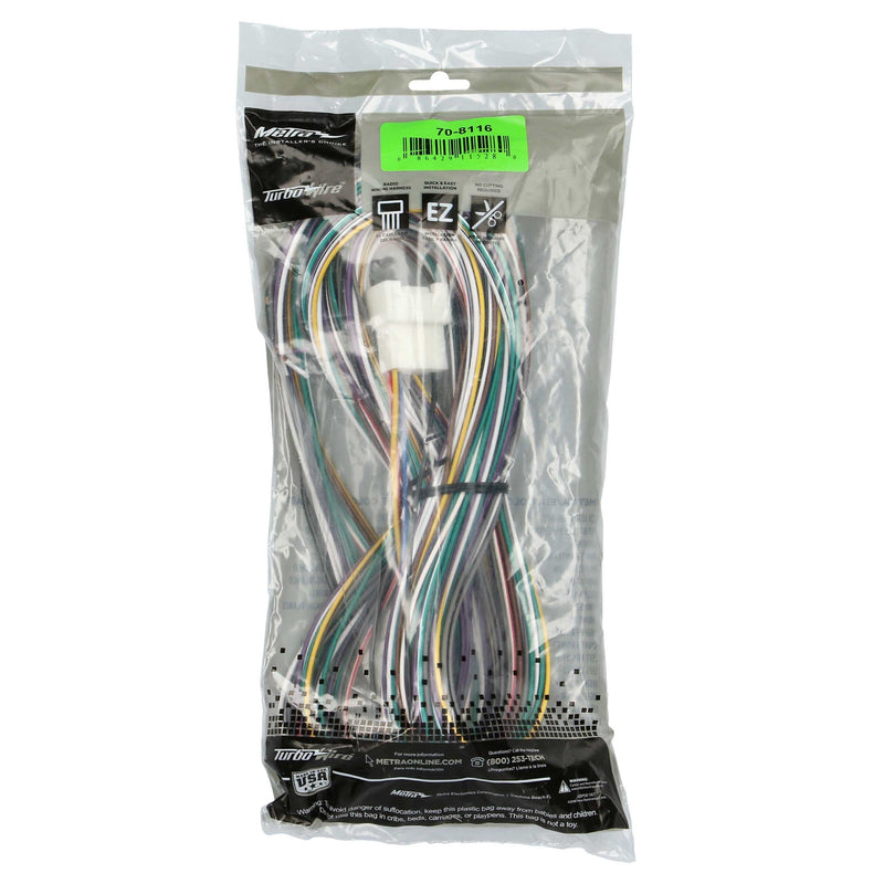 Metra 70-8116 Amp Bypass Wiring Harness for Select Toyota 2000-2009