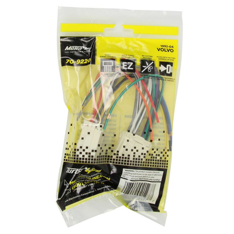 Metra 70-9220 Power 4 Speaker Harness for Select 1993-Up Volvo Vehicles