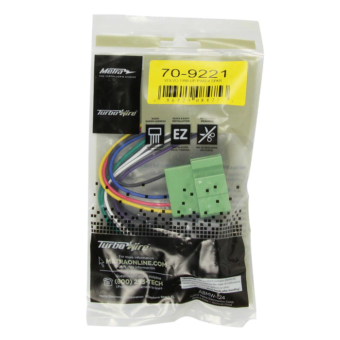 Metra 70-9221 Standard Audio Wire Harness for Select 1997-2007 Volvo