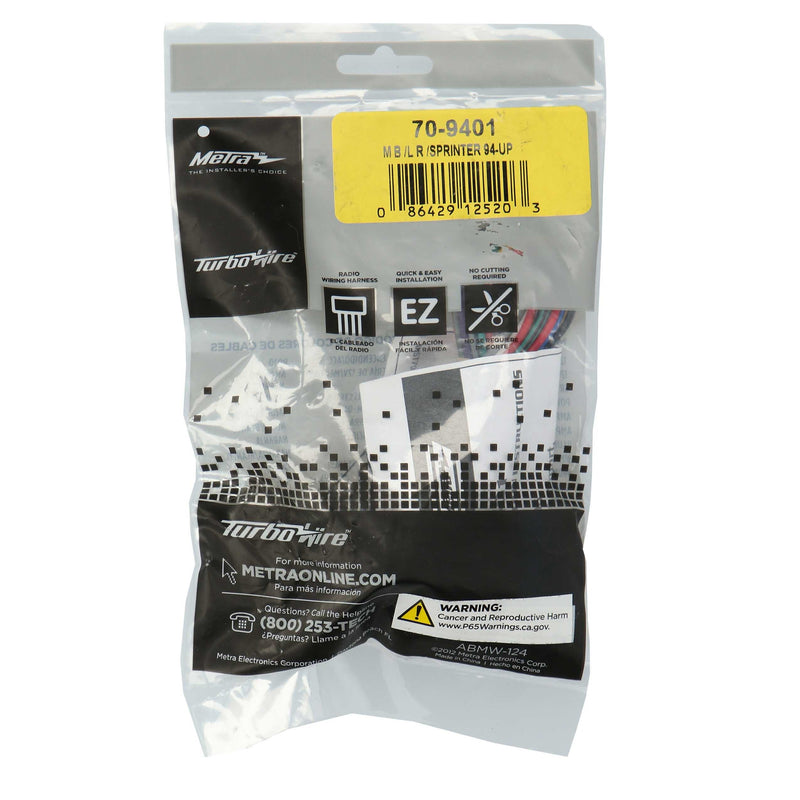 Metra 70-9401 Amp Integration Harness for Euro ISO 1994-2010