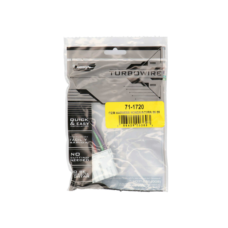 Metra 71-1720 OEM Wire Harness for Select 1986-1998 Honda Acura