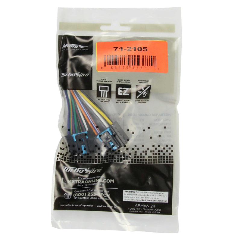 Metra 71-2105 OEM Radio Harness for GM Suzuki 2006-Up