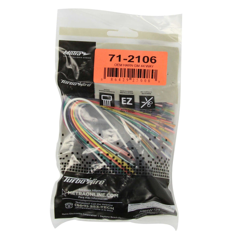 Metra 71-2106 Factory Replacement Wiring Harness with OEM Radio Plug