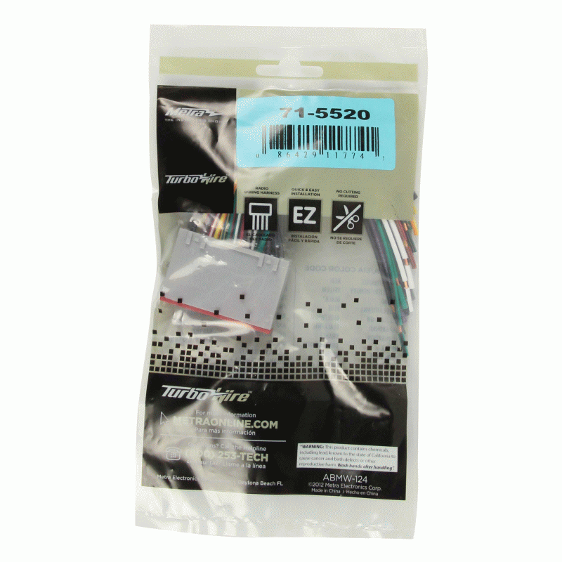 Metra 71-5520 24 Pin OEM Wire Harness for Select Ford/Lincoln/Mercury