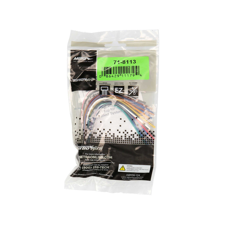 Metra 71-8113 OEM Radio Wiring Harness for 2001-2009 Lexus Vehicles