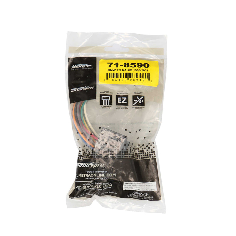 Metra 71-8590 OEM Radio Wiring Harness for 1990-2002 BMW 323/328/Z3
