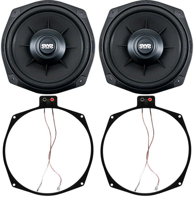 Earthquake Sound SWS-8X 8" 300 Watts 4 Ohm Shallow Subwoofer (pair)