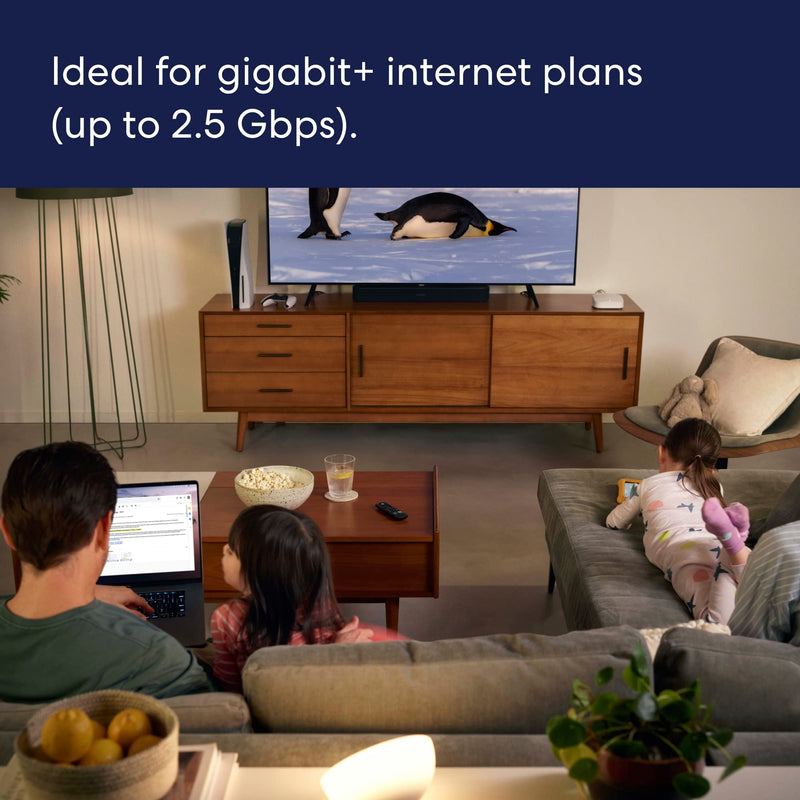 eero Pro 6E Tri-band Mesh Wifi 6E Router AX5400 Supports internet plans up to 2.5 Gbps