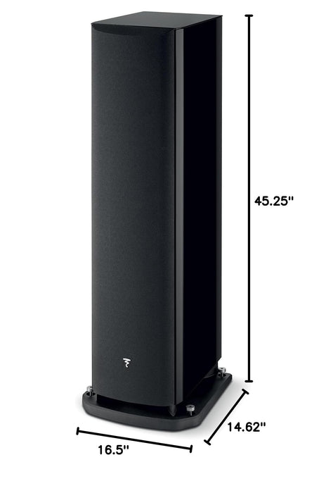 Focal Aria Evo X No. 4 Bass-Reflex 3-Way Floor-standing Loudspeaker - Black High Gloss (each)