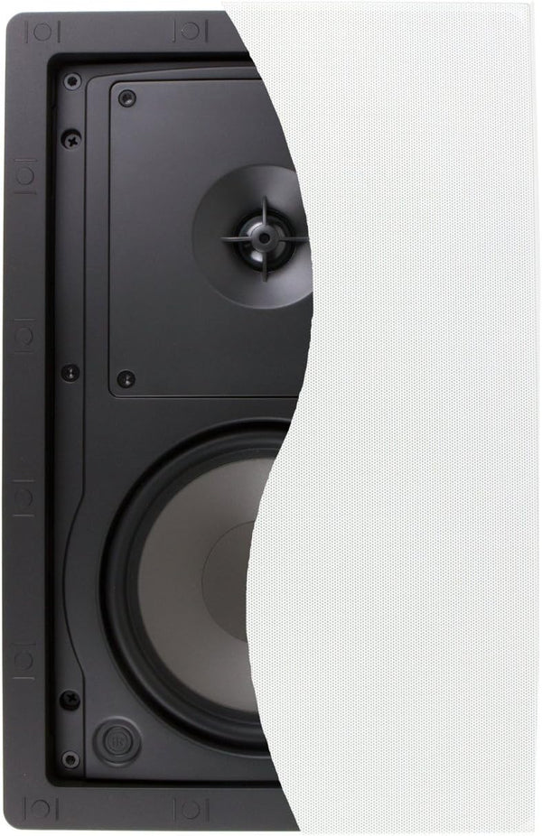 Klipsch R-2650-W II 8 Ohm 200W 6.5" Polypropylene Cone Woofer In-Wall Speaker, White (Each)