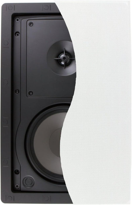 Klipsch R-2650-W II 8 Ohm 200W 6.5" Polypropylene Cone Woofer In-Wall Speaker, White (Each)