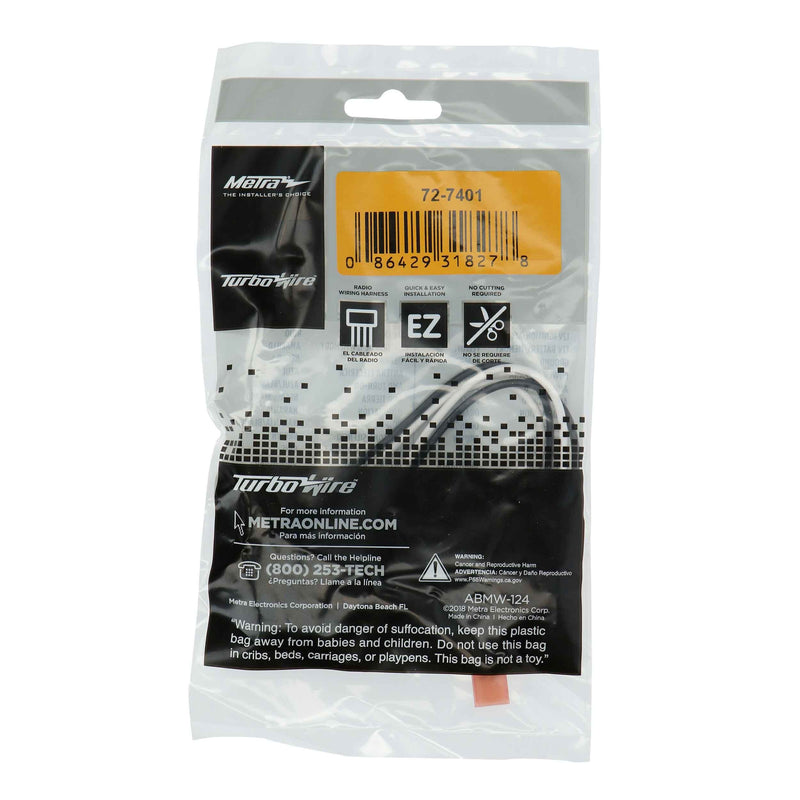 Metra 72-7401 Speaker Wiring Harness for Select Nissan Vehicles (Pair)