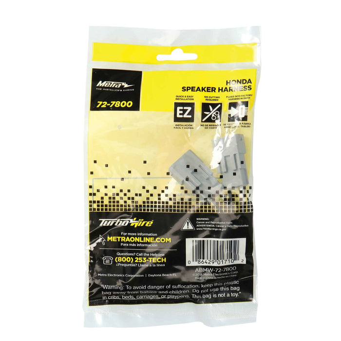 Metra 72-7800 Speaker Harness for Select Honda 1982-Up (pair)