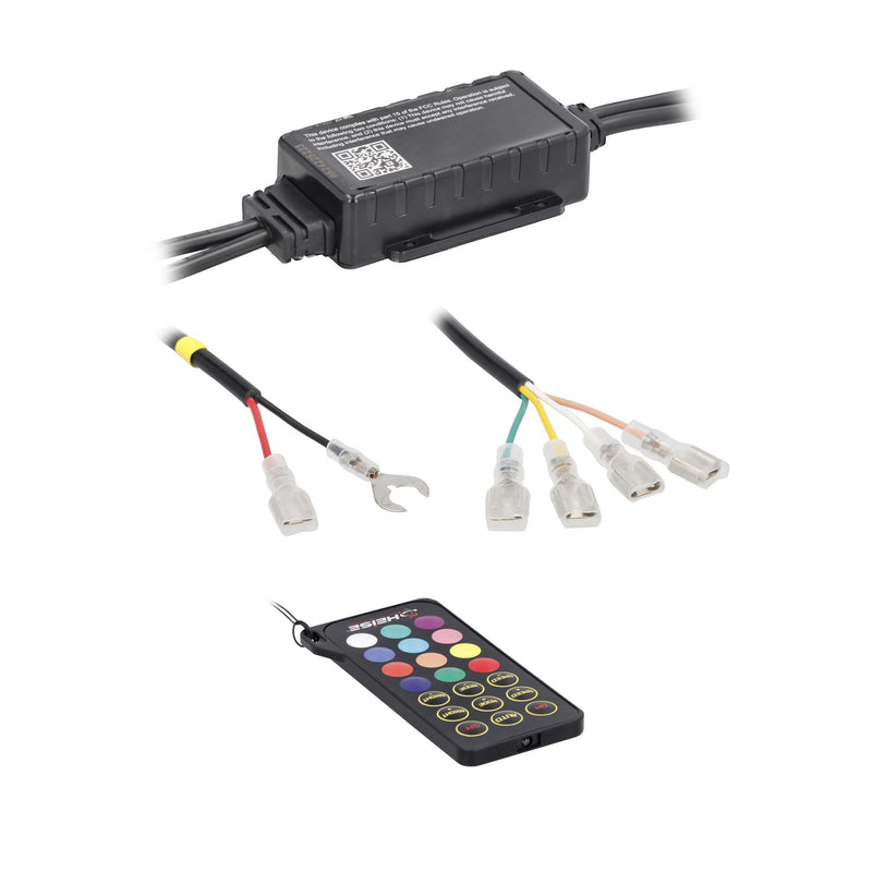 Heise HE-RGBW1-W17 17" LED Wheel Light Set IP68 For RGBW-CB1 and HE-RGBW-CB RGBW Connect Controller with Remote