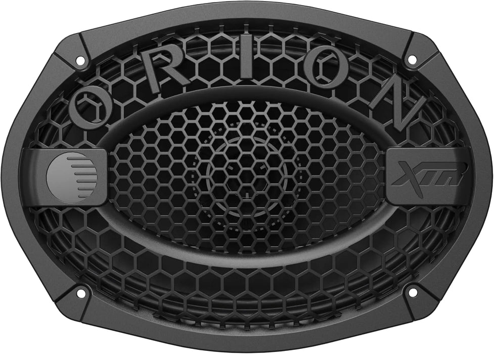 Orion XMT69.4 6x9” 400W RMS 4 Ohm Water-Resistant Midrange Coaxial Speakers W/ Grills (Pair)
