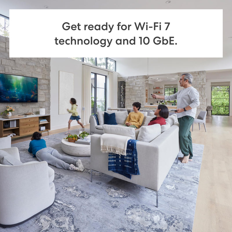 eero Max 7 Tri-band Mesh Wifi 7 Router BE20800 Up to 9.4 Gbps Wired and 4.3 Gbps Wireless Speeds